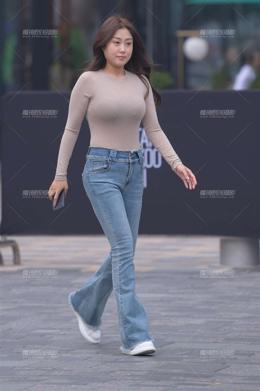 图片[5]-【红石赛贴】牛仔裤美女-街拍流行馆