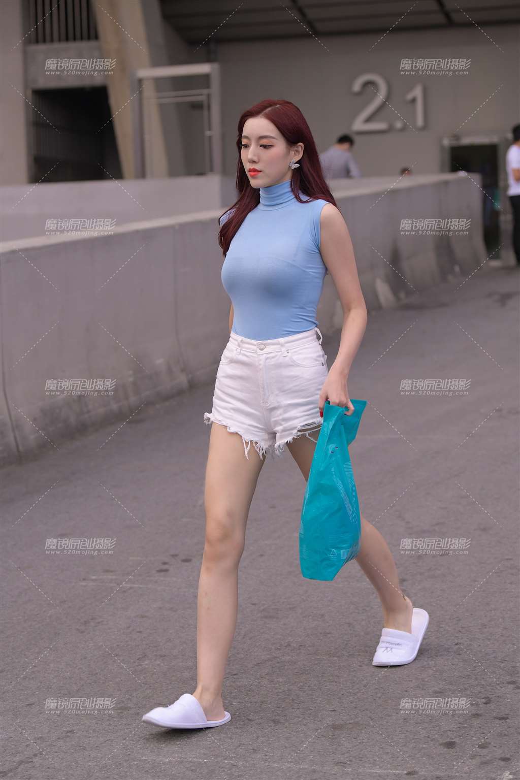 图片[5]-白热裤 Y Y 美女-街拍流行馆