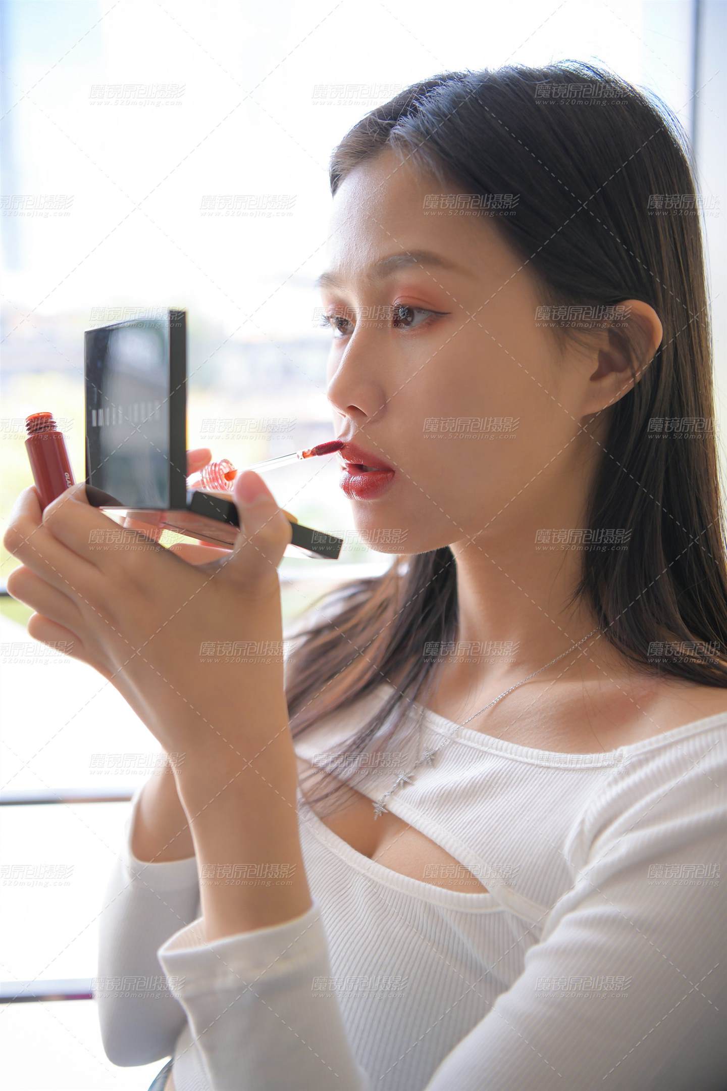 图片[3]-【红石摄影作品】美腿热裤女孩-街拍流行馆