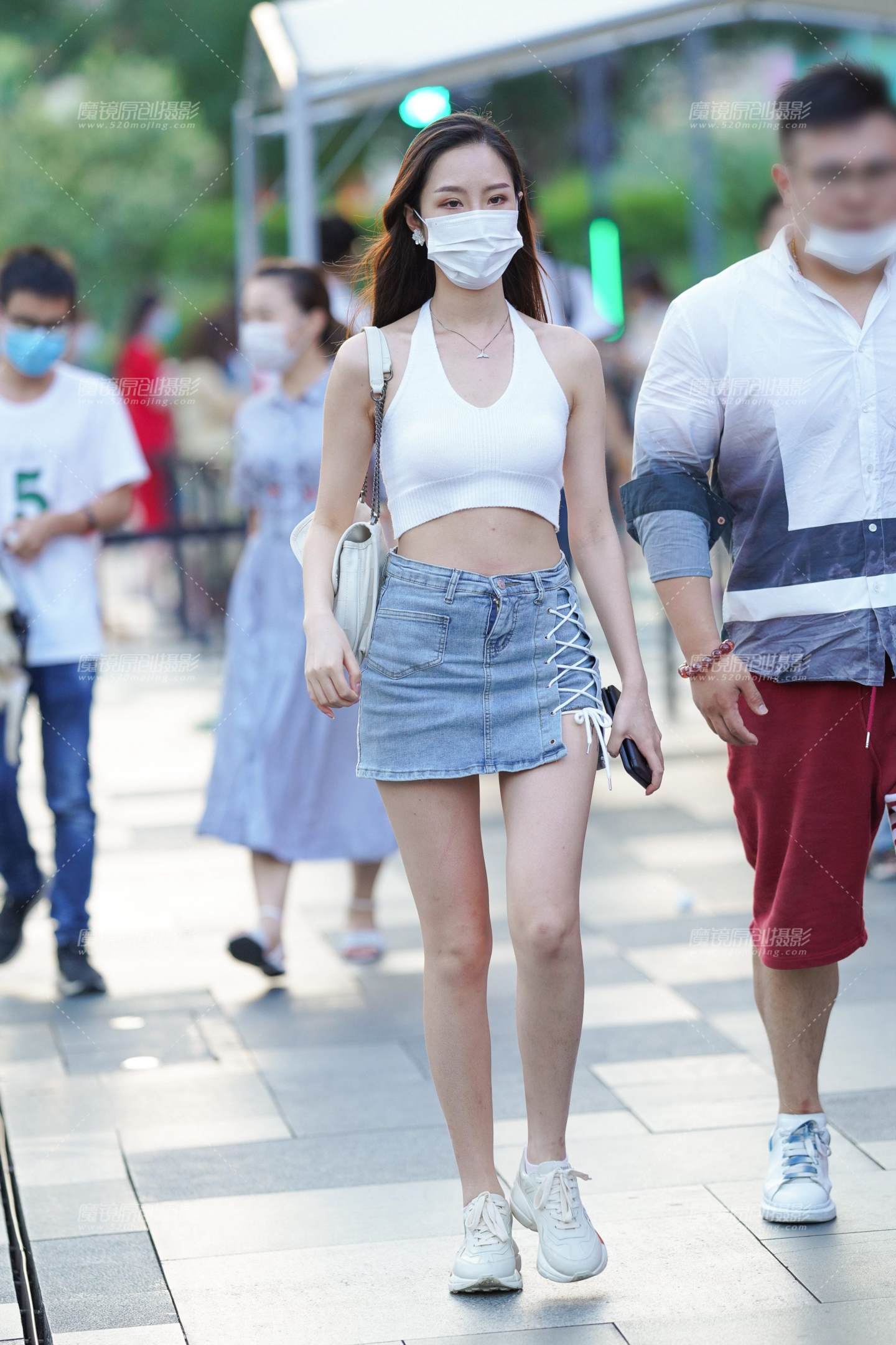 图片[1]-牛仔裙-街拍流行馆