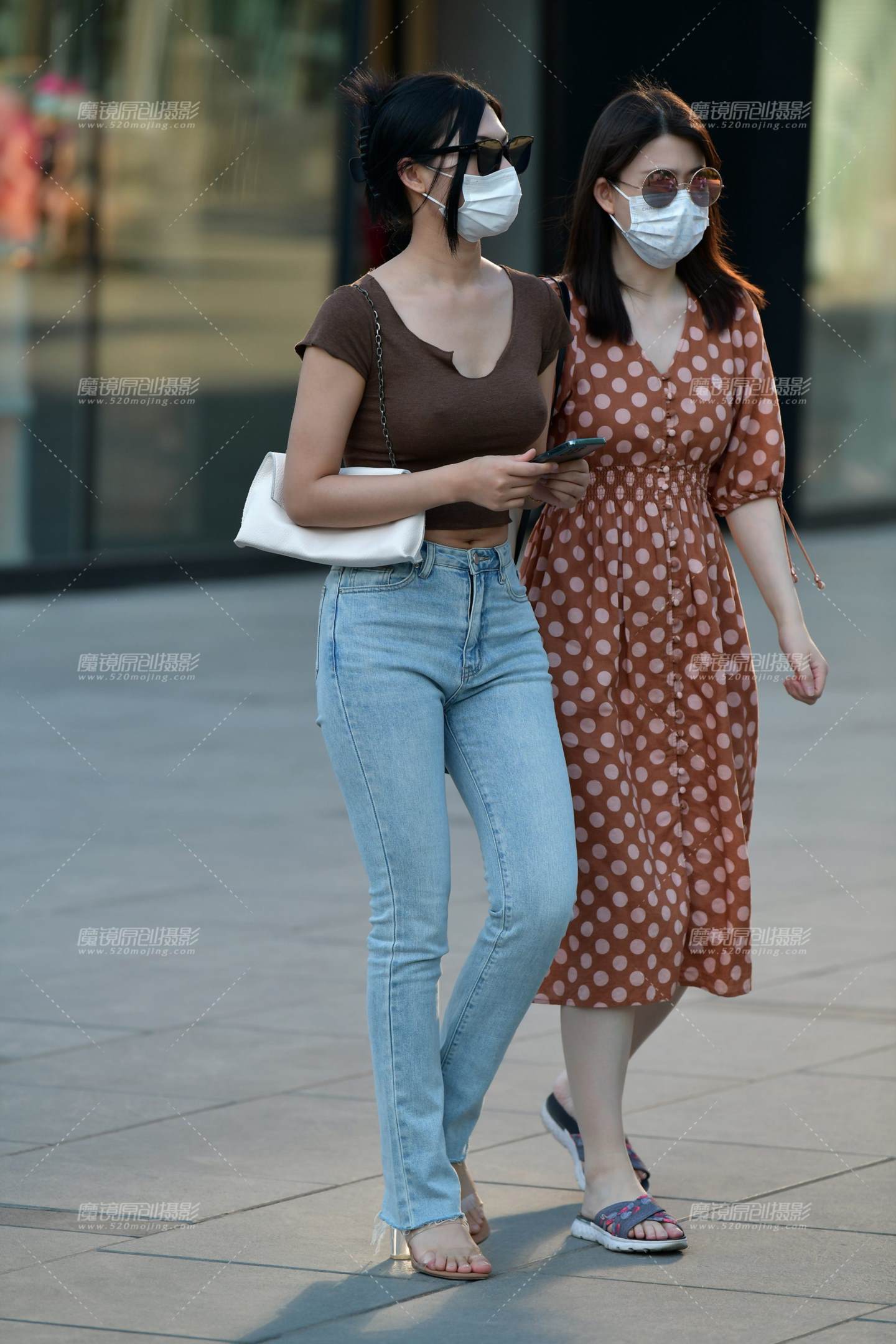 图片[5]-高挑牛仔美女-街拍流行馆