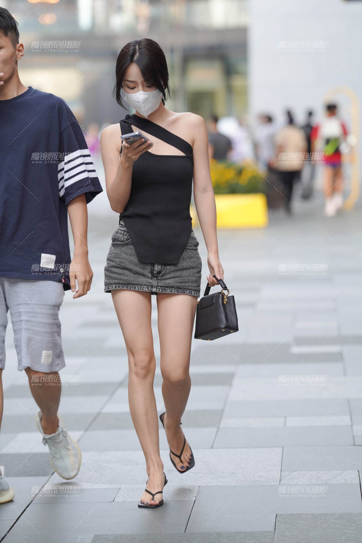 图片[5]-牛仔裙美女-街拍流行馆