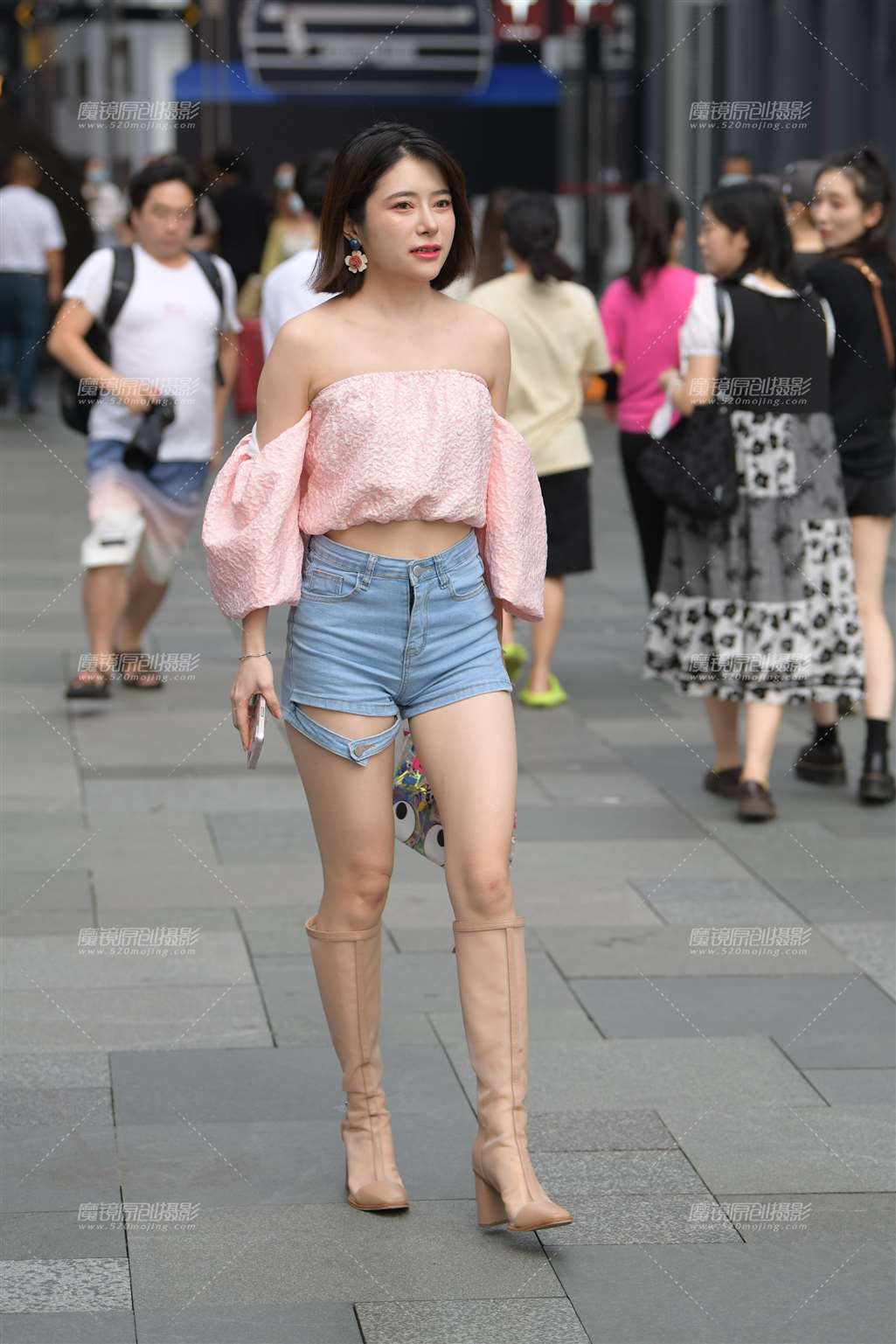 图片[3]-热裤，长靴～-街拍流行馆