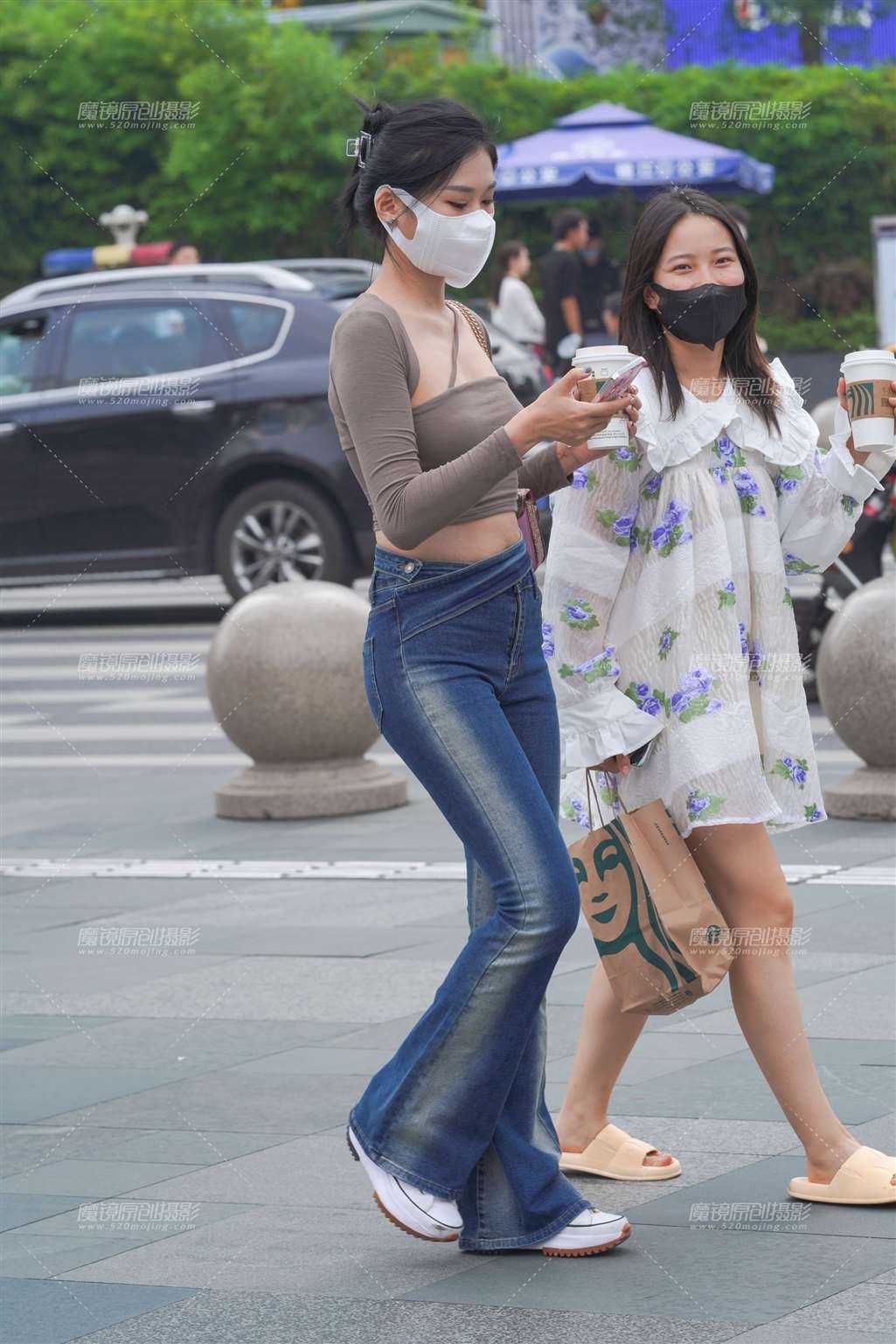 图片[3]-牛仔长腿美眉-街拍流行馆