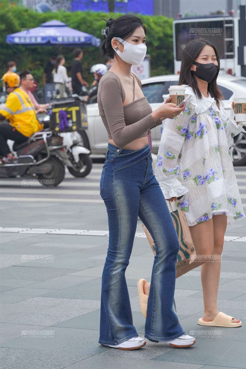 图片[5]-牛仔长腿美眉-街拍流行馆