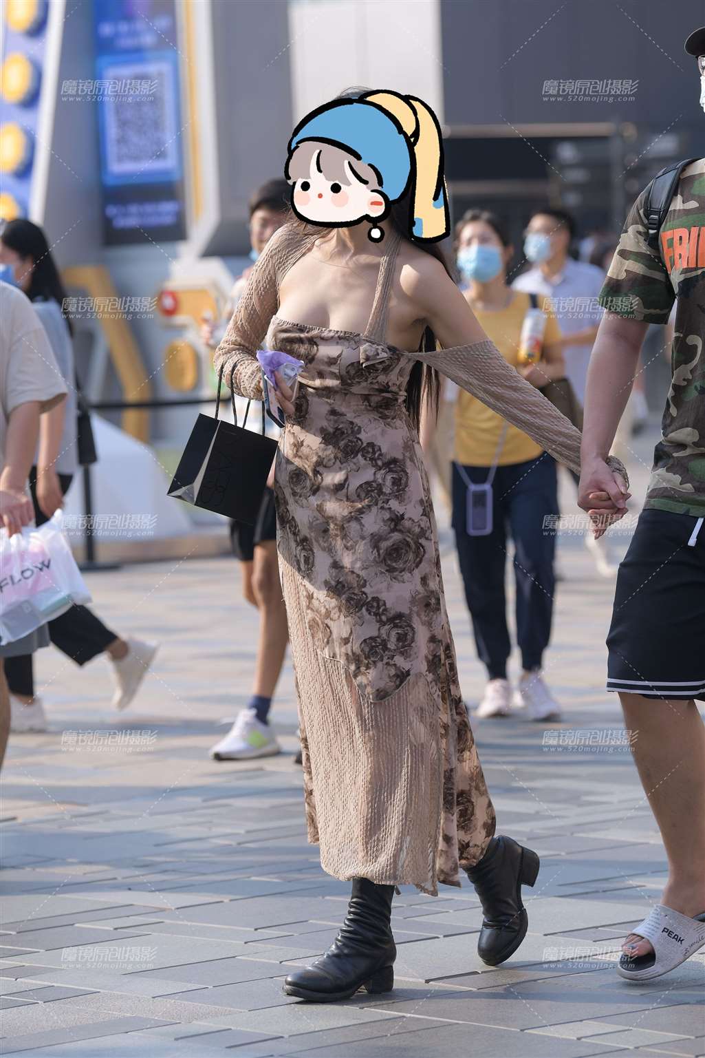 图片[5]-性感开叉碎花裙-街拍流行馆