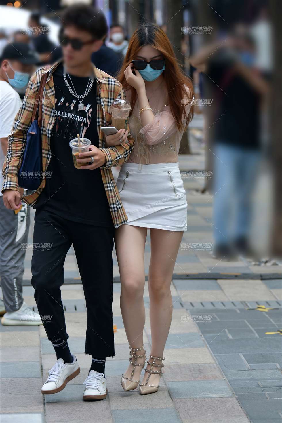 图片[5]-靓丽牛仔短裙美女-街拍流行馆