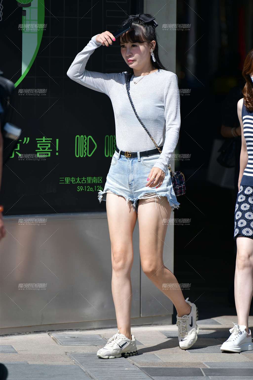 图片[4]-高挑漂亮牛仔热裤美女-流行馆