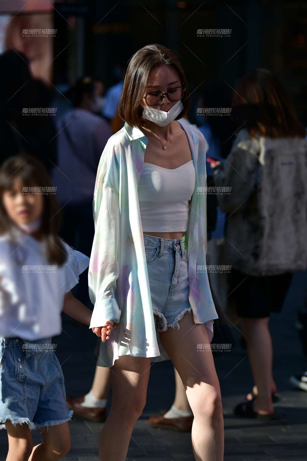 图片[4]-漂亮牛仔热裤美女-流行馆