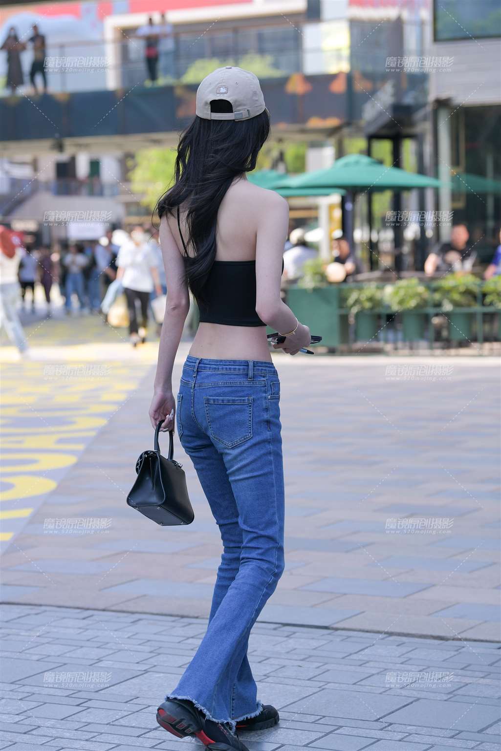图片[5]-高挑小蛮腰蓝牛美女-流行馆