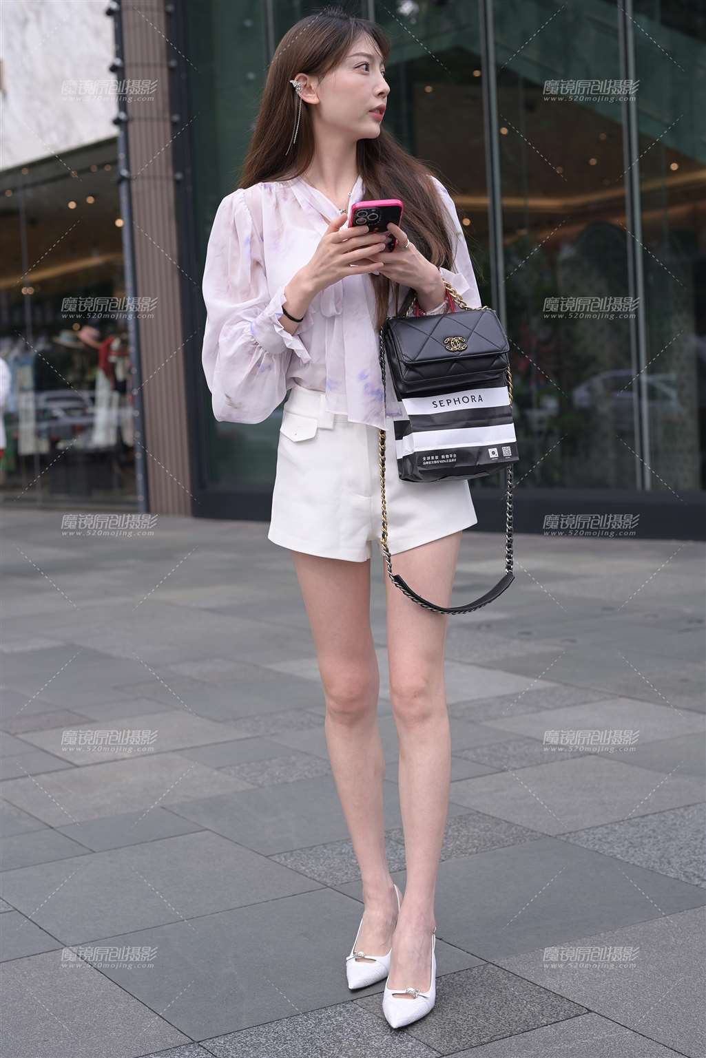 图片[4]-美腿白色高跟小姐姐-流行馆